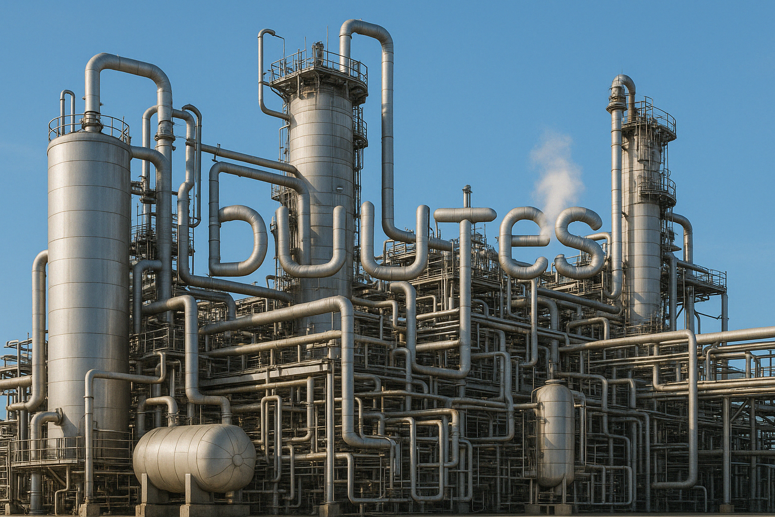 Chemical Plant with Pipes